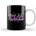 Humuts Best Witches Cute Halloween Witch Best Wishes Pun Kupa Bardak