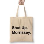 Humuts Black Text Shut Up Morrissey Bayan Günlük Çanta