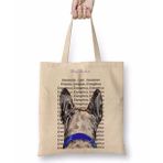 Humuts Blue Heeler Pug Köpek Bez Kadın Günlük Çanta