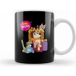 Humuts Bluey Mom Dad Funny Queen For Family Lover Kupa Bardak