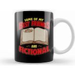 Humuts Bookworm Some Of My Best Friends Are Fictional Kupa Bardak