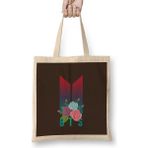 Humuts Bts Army Gift Logıo Merch Flowers Bez Çanta
