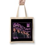 Humuts Bts Design Bez Uzun Saplı Açık Bej Rengi Çanta