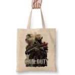Humuts Call Of Duty 2ık Bez Uzun Saplı Açık Bej Rengi Çanta