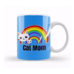 Humuts Cat Mom Rainbows Mothers Day Kupa Bardak