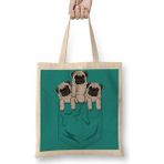 Humuts Cepte Pug Bez Çanta