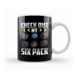 Humuts Check Out My Six Pack Airplane Pilot Aviation Pun Kupa Bardak