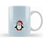 Humuts Christmas Penguin Cute Santa Hat Kupa Bardak