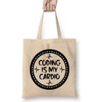 Humuts Coding is My Cardio Fitness Gym Workout Mens Womens Bez Çanta
