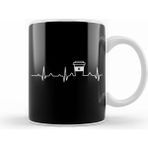 Humuts Coffee Heartbeat Coffee Cup Caffeine Lovers Kupa Bardak