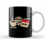 Humuts Coffee Versus Monday Fight! Funny Coffee Office Kupa Bardak
