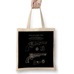 Humuts Colt Revolver 1850 Patent Blueprint Bez Çanta