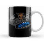 Humuts Cookie Monster Kurabiye Canavarı Öcü Korku Beyaz Kupa