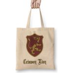 Humuts Crimson Lion Badge Black Clover Bez Çanta