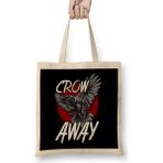 Humuts Crow Away Pun Funny Antisocial Gamer Introvert Bez Çanta