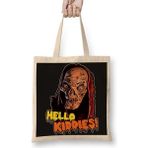 Humuts Crypt Keeper Hello Kiddies Açık Bej Uzun Saplı Bez Çanta