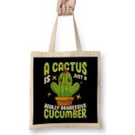 Humuts Cute A Cactus Is Just A Really Aggressive Cucumber Bez Çanta