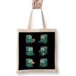 Humuts Cute Adventure Time Bmo Hello 01 Açık Bej Uzun Saplı Bez Çanta
