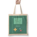 Humuts Cute Adventure Time Bmo Hello World Programmer Programming Female Bez Çanta