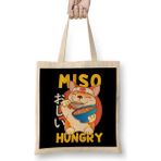 Humuts Cute Anime Dog Puppy Miso Hungry Pun Kawaii Bez Çanta