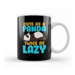 Humuts Cute As A Panda &amp; Twice As Lazy Sleeping Panda Kupa Bardak