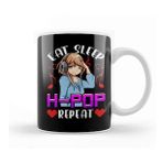 Humuts Cute Eat Sleep K Pop Repeat Korean Music Kpop Girl Kupa Bardak
