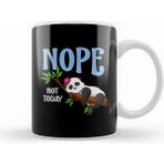 Humuts Cute & Funny Nope Not Today Lazy Napping Panda Kupa