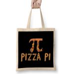 Humuts Cute Funny Pizza Pi Pizza Pie Math Joke Pun Bez Uzun Saplı Açık Bej Rengi Çanta