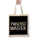 Humuts Cute Funny Podcast Master Podcasting Bez Uzun Saplı Açık Bej Rengi Çanta