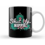 Humuts Cute & Funny Shut Up Hippie Anti Hipster Kupa