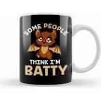 Humuts Cute & Funny Some People Think I'm Batty Bat Pun Kupa