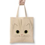 Humuts Cute Ginger Cat White Cat Kedi Bez Çanta