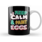 Humuts Cute Keep Calm Paint Eggs Easter Bunny Funny Kupa