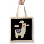 Humuts Cute Llama Clouds Cool Alpaka Present Bez Çanta