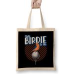 Humuts Cute Talk Birdie To Me Funny Golfing Pun Golfer Açık Bej Uzun Saplı Bez Çanta