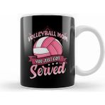 Humuts Cute Volleyball Mom You Just Got Served Pun Kupa Bardak