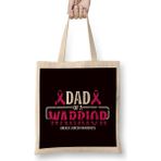 Humuts Dad Of Warrior Breast Cancer Survivor Papa Daddy Grandfather Bez Çanta