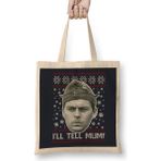 Humuts Dads Army Pike Tell Mum Christmas Knit Pattern Bez Çanta