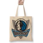 Humuts Dallas Mavericks Açık Bej Uzun Saplı Bez Çanta