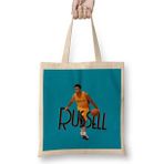 Humuts Damian Lillard - Basketball gifts Vintage Retro Rainbow Quotes For BOYS AND Dad Uzun Saplı Bez Çanta
