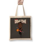 Humuts Damian Lillard It S Dame Time Açık Bej Uzun Saplı Bez Çanta