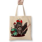 Humuts Darth Ash Vader Açık Bej Uzun Saplı Bez Çanta