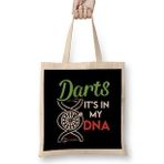 Humuts Darts In My DNA Dart Player Arrow Bullseye Pub Sports Target Uzun Saplı Bez Çanta