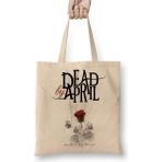 Humuts Dead By April Nightrage All That Remains Uzun Saplı Açık Bej Bez Çanta
