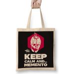 Humuts Dead By Daylight Keep Calm and Memento Uzun Saplı Açık Bej Bez Çanta