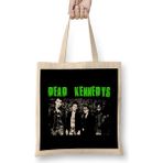 Humuts Dead Kennedys Açık Bej Uzun Saplı Bez Çanta