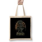 Humuts Death The Grim Reaper Wings Açık Bej Uzun Saplı Bez Çanta
