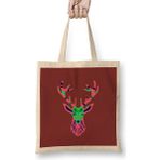 Humuts Deer Artwork Funny Cute Animals Bez Kadın Günlük Çanta