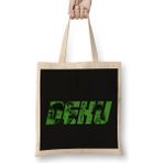 Humuts Deku Plus Ultra Açık Bej Uzun Saplı Bez Çanta