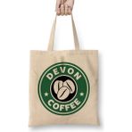 Humuts Devon Coffee Açık Bej Uzun Saplı Bez Çanta